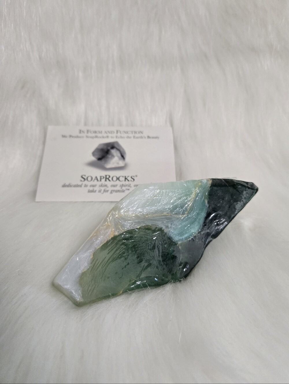 SoapRock Emerald Birrhstone May Gemstone Bar Soap - Cucumber Water 6oz